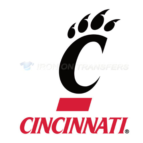 Cincinnati Bearcats logo T-shirts Iron On Transfers N4141 - Click Image to Close